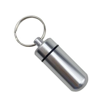 China Viable Hot Selling Model Blank Mini Brand Medicine Bottle 3d Building Metal Emojiing Key Chain Car Keychains for sale