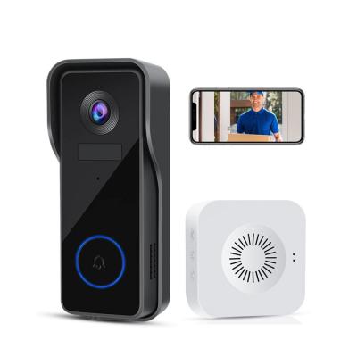 China High Quality PIR Motion Detection Screen Camera Doorbell Wireless Waterproof Smart Wireless Doorbell With 2k Hd Camera for sale