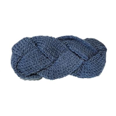 China Fashion Autumn And Winter Warm Scarf Fashion Hand Knitted Twist Braid Hair Band Wide All-matching Hair Accessories for sale