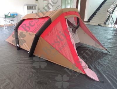 China No Pole Outdoor Camping Clear Air Inflatable Dome Tent For Family 1-2 People for sale