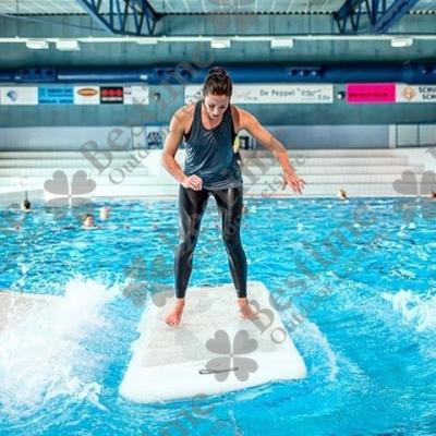 China Drop Stitch (DWF) Material Yoga Board Inflatable Yoga Mats Water Board for sale