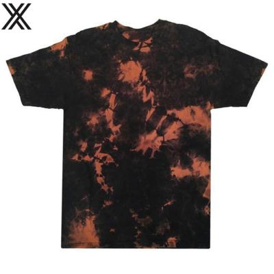 China Casual Elastic Parkour Boy's Rocket Neck T-shirt Tie Dye T-shirt Breathable Quick-Dry O Shirt Men Colorful for sale