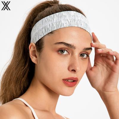 China New Design Breathable Fitness Elastic Women's Sport Outdoor Printing Headbands for sale