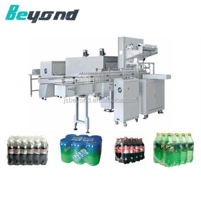 China Automatic Beverage Liquid Pet Bottle Plastic Shrink Wrap Packing Machine for sale