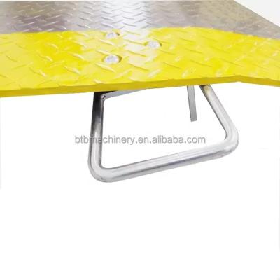 China Easy Operation Safety Convenience Mobile Loading Dock Leveler Loading and Unloading Container Ramp Plate Board Aluminium Dock Plates for sale