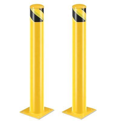 China Safety and Protection New Arrival Powder Coating Fixed Safety Traffic Parking Bollards Posts Metal Steel Safety Post Barrier for sale