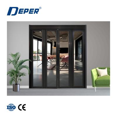 China Modern Space Saving Automatic Folding Door Whole Set With Color Spray Frames for sale