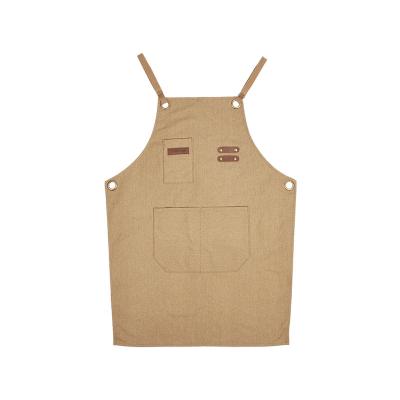 China Food Women Garden Bib Kitchen Adjustable Thickened BBQ Cooking Apron Chef Man Picnic Outdoor Rising Camping Apron for sale