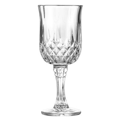 China Wholesale Luxury Dishwasher Safe Diamond 160ml Red Wine Glass For Household Tumbler for sale