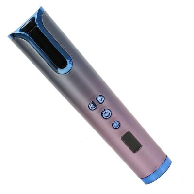 China Mini Charging USB Hair Curler LCD Display Wireless Temperature Control Smart Automatic Hair Curler for sale