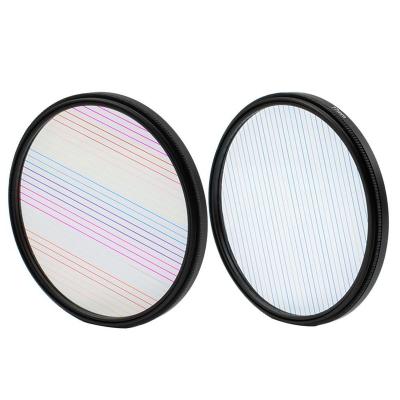 China Blue Rainbow Mesh Filter Flare for 77MM Camera Lens for sale