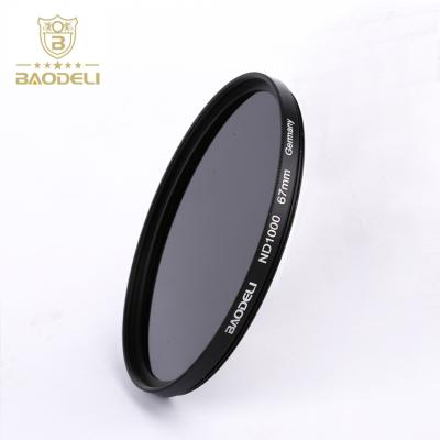 China Baodeli 77mm Camera Nd1000 Filter Density Neutral ND Filter 77mm for sale