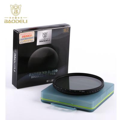 China Baodeli China Best Cheap Professional Nd Graduate Adjustable 82mm Filter for sale