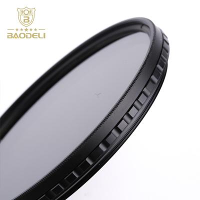 China High Quality Optical Instruments Baodeli Filters With 55mm Attenuator ND Filter Camera Lens for sale