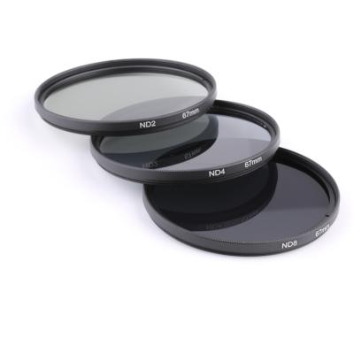 China ND 2 4 ALUMINUM ALLOY BAODELI filter 49 8 lens 52 55 58 62 67 72 77 82 for sale