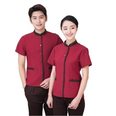 China New style hotel restaurant cleaning room staff uniform for sale