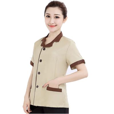 China Hotel Maid's Room Continuing Uniform Hotel Room Property Clean Uniform Set for sale