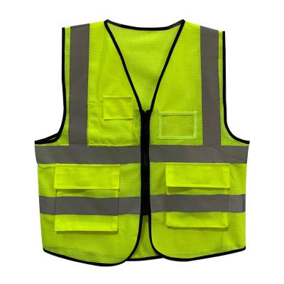 China Hi Vis Wholesale Engineer Work Vest Cheap Reflective Vest Adults Safety Fluorescent Yellow Reflective Vest for sale