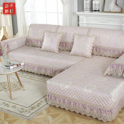 China Elastic Breathable Comfort Customized Elastic Spandex Stretch Couch Sofa Cover for sale