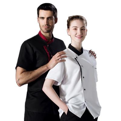 China Cooker Chef Uniform Comfortable Sushi Chef Uniform Black Restaurant and Bar Chef Jacket Coat Cook Uniforms for sale