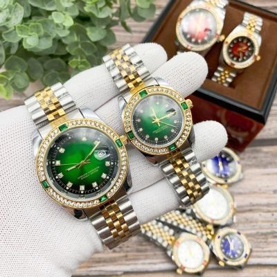 China Automatic Date Watch Stainless Steel Back Woman Watch Colors Woman Couple for sale