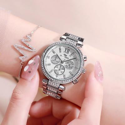 China Chronograph Hot Sell Good Quality Bling Luxury Watch To Ice Diamond Watch Ladies Fitness Watches Black for sale