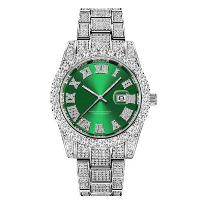 China Auto Date Fully Domed Green Dial Diver Face Straps Wrist Healing Sapphire Crystal Ladies Watch Fashion Watches For for sale