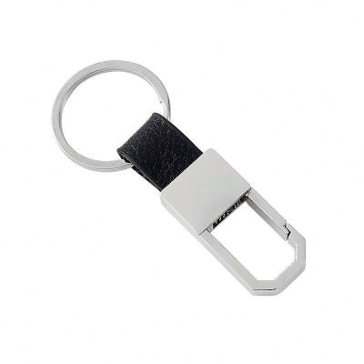 China Brand new and high quality design of 100% pretty clean luxury leather metal key chain leather logo key chain for sale