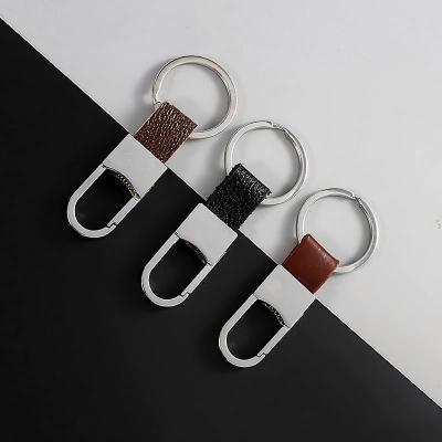 China 100% brand new and high quality wholesale 100% brand new and high quality customized genuine leather keychain key chain china key chain for sale