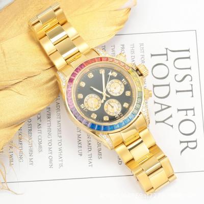 China Popular Product Chronograph Diamond Diamond Watch Brand Watch Roles Full Watches Fit Luxury Brand for sale