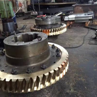 China Mining Factory Large Cast Iron Maker Factory Large Cast Helical Iron Maker Mining Gear Helical Gear Wheel for sale