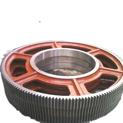 China OEM Large Double Large Herringbone Perimeter Module Stainless Steel Helical Gear Ring for sale