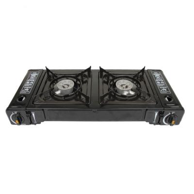 China Wholesale Manual Backpacking 2 Burner Gas Butane Portable Stove for sale