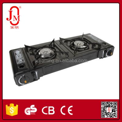 China Cast Iron Professional Twin Burners Gas Stove for sale