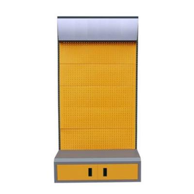 China DIY Tool Display Rack Shelf Metal Slat Wall Single/Double Sided Display Stand For Tools for sale