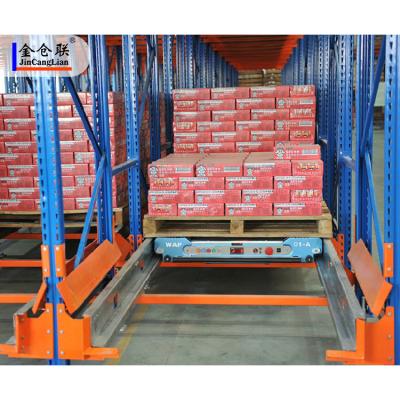 China Corrosion Protection Heavy Duty Robot Pallet Radio Racking Shuttle Shelves Warehouse Shelving Racks For Sale for sale