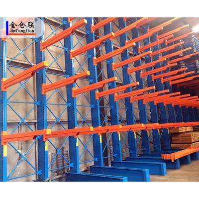 China Commercial Stacking Cantilever Roll Out Longer Bulky Items Corrosion Protection Metal Storage Rack for sale