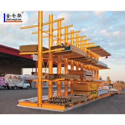 China Powder Coated Or Galvanized Light Duty Cantilever Racking Mezzanine Corrosion Protection For Exterior for sale