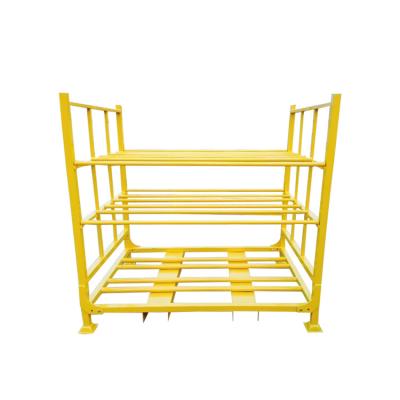 China Corrosion Protection Portable Stacking Aircraft Tire Storage Folding Rack With Shelf for sale