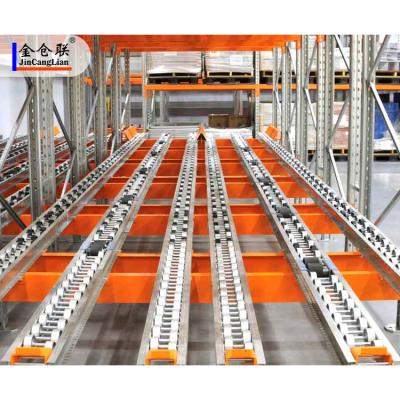 China High Quality Industrial Heavy Duty Fluid Rolling Cardboard Rack Corrosion Protection Shelves Fluid Shelf for sale