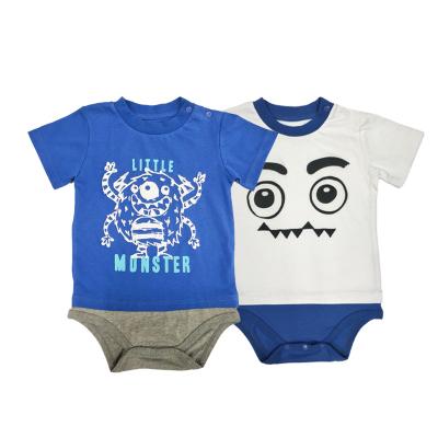 China High Quality Snap Pajamas Sleepwear Boys Shorts Summer Comfotable Button Newborn Baby Clothes Romper for sale