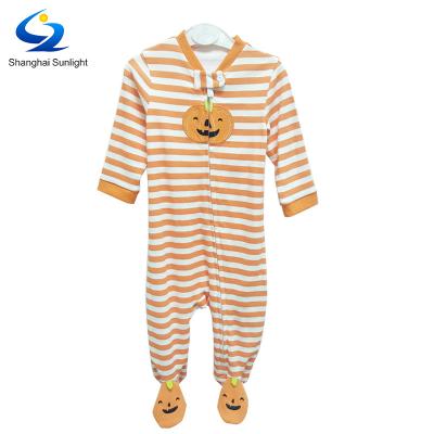 China Hot Selling High Quality Short Sleeve Baby Clothes Long Sleeve Newborn Romper For Halloween Day for sale