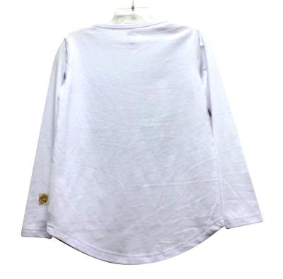 China Animal Pattern Long Sleeve Cotton Cheaper Oversized Sample T-Shirt Girl Available Anti-Shrink for sale