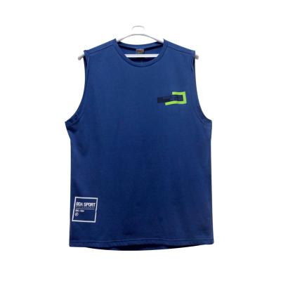 China QUICK DRY Exquisite Workmanship Fitness Sports Quick Dry Workout Plus Size Men's Gym Tank Top Vest Cotton for sale