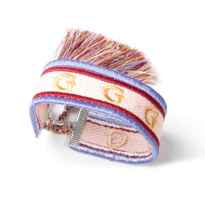 China TBFB-9105-1 V&R CLASSIC Wholesale Fashion Friendship Pink Handmade Weave Woven Bracelet for sale