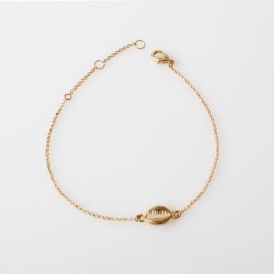 China V&R Qingdao Alloy Fashion Jewelry Anklet Chain Alloy Handmade Shell Pendant 18K Gold Plated Anklets for sale