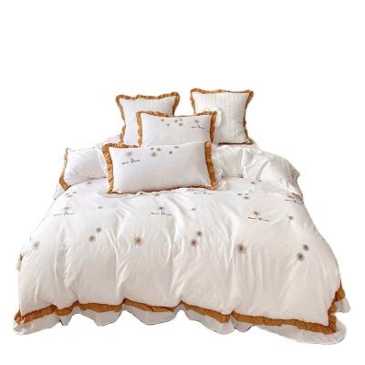 China European luxury style natural comfortable and cool environmental protection bamboo fiber bedding sets for sale