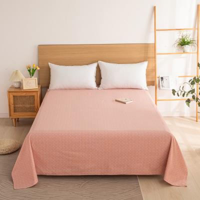 China Holiday Promotion Soft And High Quality 100% Cotton Unprinted Old Coarse Single Bedding Sheet for sale