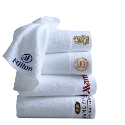 China White Luxury Cotton Towel Set Hotel Hand  Face Towel Bancy-T-709 Plain Dyed for sale