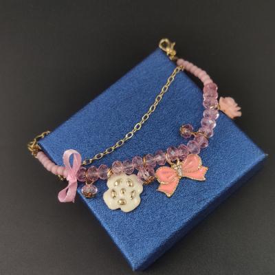 China Korean 00021-6 Stars Moon Opal Bracelet Pink Fantasy Crystal Bracelet for sale